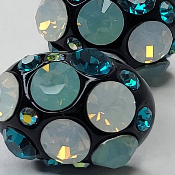 Blue Crystal Necklace with Earrings - Picture 11 of 16